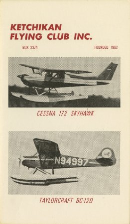 Ketchikan Flying Club Inc. brochure cover