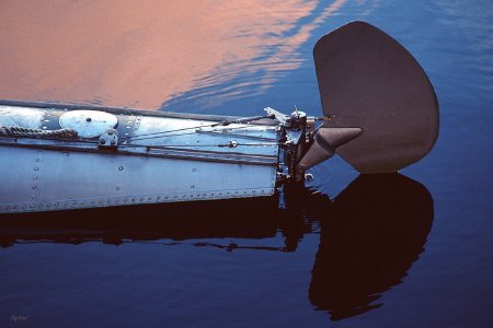 Water Rudder on a Cessna 185
