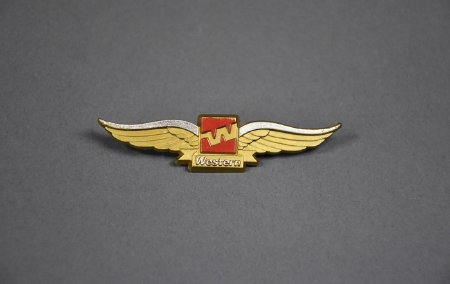 Western Airlines pin front view