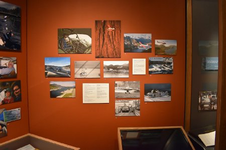 Into the Wind exhibit display - Learning to Fly