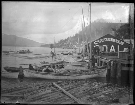 Ketchikan Steamship Co Dock, circa 1905