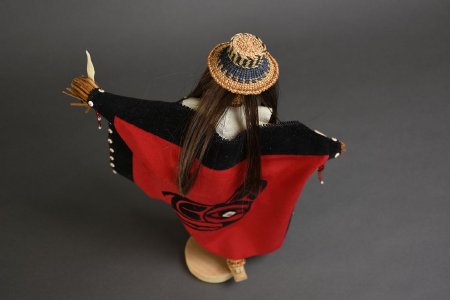 Cedar bark Native dancer doll top