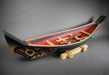 Model Tlingit canoe profile