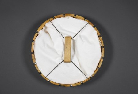 Back of drum with batting inserted