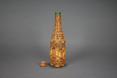 Bottle with lid removed
