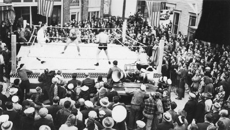 Downtown boxing ring