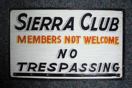 Sierra Club sign