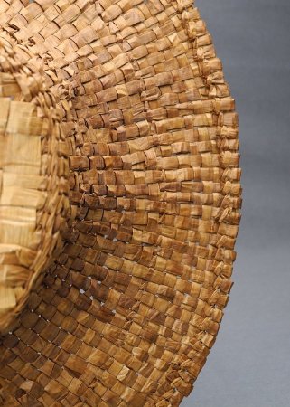 Cedar bark hat cover woven by Selina Peratrovich