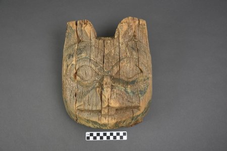 Beaver face fragment - front with CM ruler