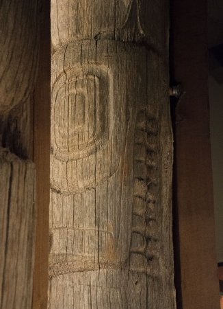 Memorial totem pole - whale