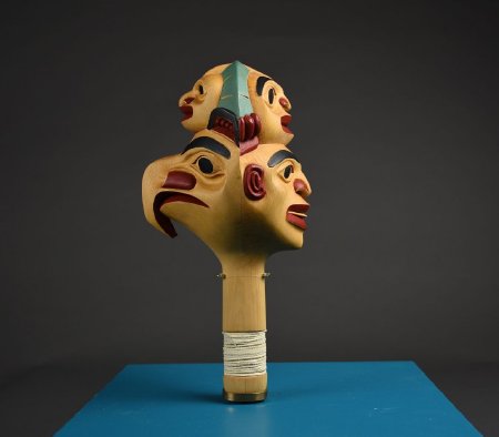 Eagle Transformation Dance Rattle - side view
