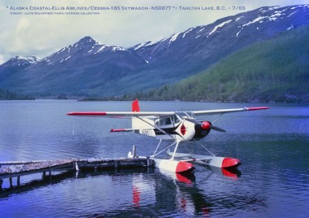 Coastal - Ellis Cessna 185 Skywagon at Tahltan Lake, BC, Canada, 1965