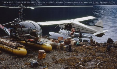Temsco Assisting with Mining Claim Logistics at Walker Cove, AK, 1969