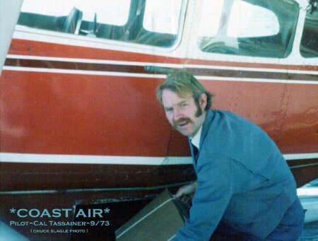 Coast Air Pilot Cal Tassainer, 1973