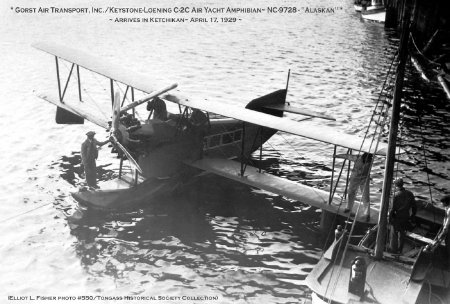 Gorst Air Transport Arrives in Ketchikan, AK, 1929