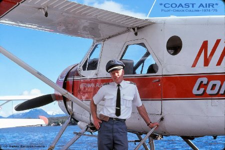 Coast Air Pilot Chuck Collins in Ketchikan, AK, 1974/1975