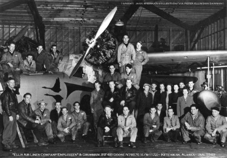 Ellis Air Lines Employees, 1949