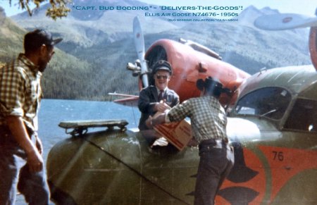 Pilot Bud Bodding in Ellis Air Lines Goose, circa 1950s