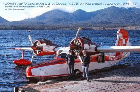 Coast Air Grumman Goose N2751A, Ketchikan, AK, circa 1974/1975