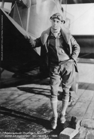 Gorst Air Transport Pilot Clayton L. Scott, Seattle, WA, 1929