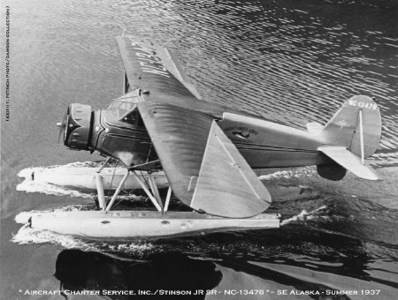 Aircraft Charter Service Stinson JR-SR in Southeast Alaska, 1937