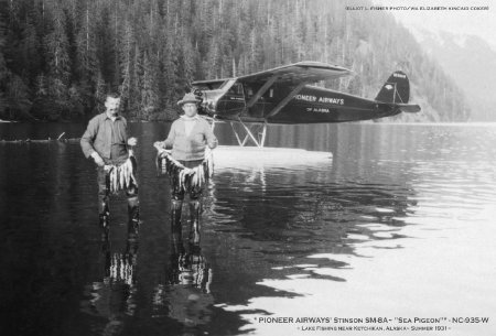 Claude Wright and Bill Bates Lake Fishing Near Ketchikan, AK, 1931