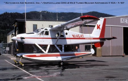 Ketchikan Air Service Turbo Beaver at Ketchikan International Airport, 1987