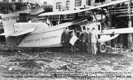 Gorst Air Transport at Thomas Basin Tide Flats in Ketchikan, AK, 1929
