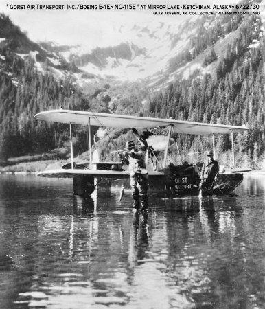 Gorst Air Transport at Mirror Lake, Ketchikan, AK, 1930