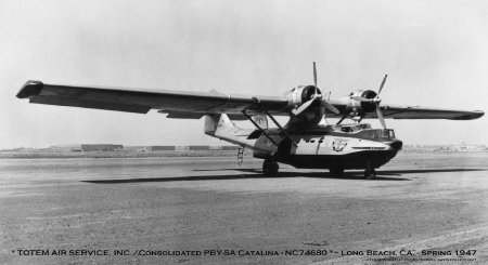 Totem Air Service Consolidated PBY-5A Catalina in Long Beach, CA, 1947