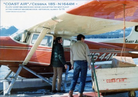 Pilots Gerry Bruder and Mike Hodge Load Up for the Next Flight, 1975
