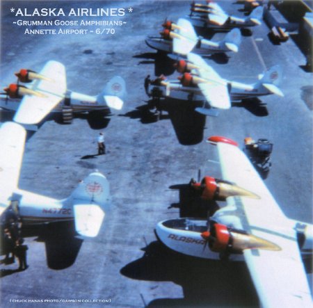 Alaska Airlines Grumman Gooses at Annette Airport, 1970