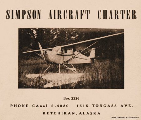 Simpson Aircraft Charter Ad with Aeronca Chief