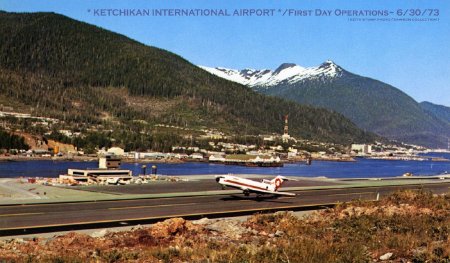 First Day of Operations at Ketchikan International Airport, 1973