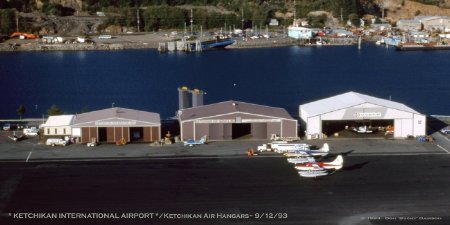 Ketchikan Air Service Hangars at Ketchikan International Airport, 1993