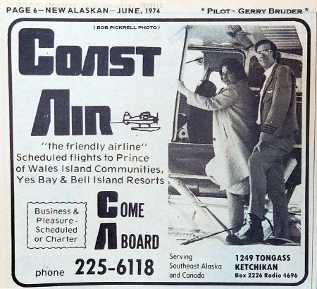 Coast Air New Alaskan Ad, 1974
