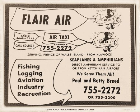 Flair Air KPU Telephone Directory, 1975