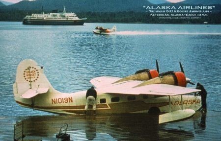 Alaska Airlines Grumman Goose, Ketchikan, AK, circa early 1970s