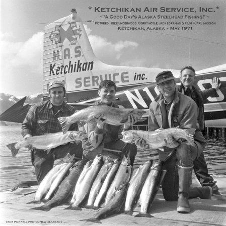 A Good Day's Alaska Steehead Fishing, Ketchikan, AK, 1971