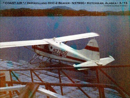 Coast Air Beaver N3790G in Ketchikan, AK, 1973