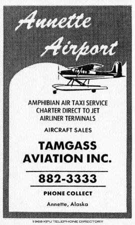 Tamgass Aviation KPU Telephone Directory, 1968