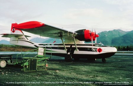 Consolidated PBY Super Catalina at Juneau Airport, circa early 1960s