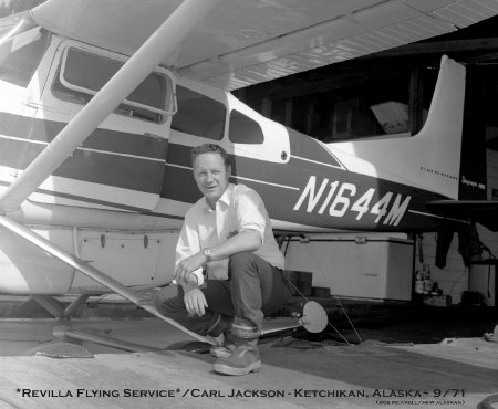Revilla Flying Service Owner/Pilot Carl Jackson, Ketchikan, AK, 1971