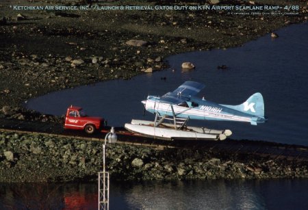 Launch and Retrieval Gator Duty on Ketchikan Airport Seaplane Ramp, 1988