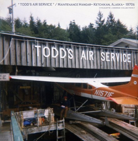 Todd's Air Service Maintenance Hangar in Ketchikan, AK, circa 1970s