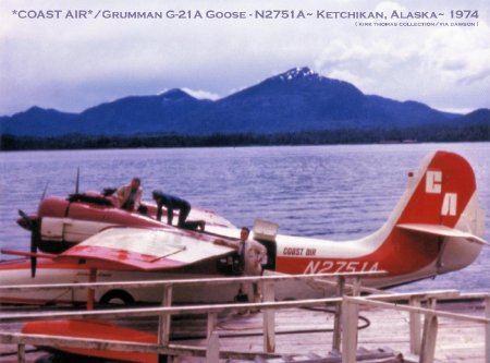 Coast Air Grumman Goose N2751A, Ketchikan, AK, 1974