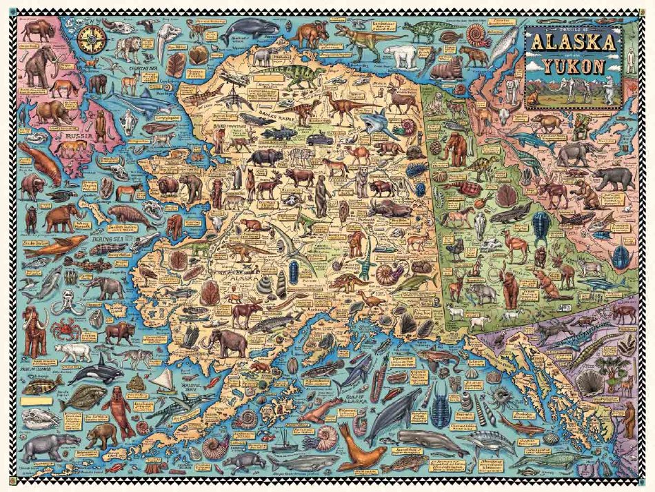 Fossil Map of Alaska and the Yukon, 2017