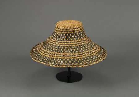 Hat displayed on hat stand