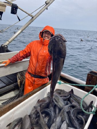 Jared Cockrum with Black Cod