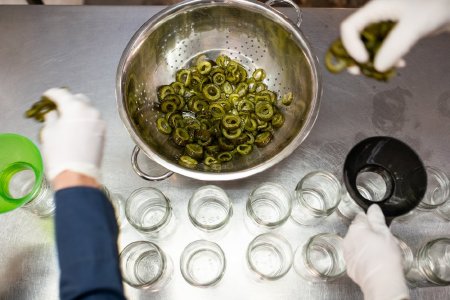 Packing Jars with Bull Kelp Slices for Pickling, 2020, Nathaniel Wilder